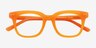 Romy Orange AcetateEyeglass Frames from EyeBuyDirect, Closed View