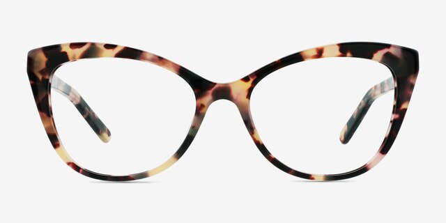 Lydia Ivory Tortoise AcetateEyeglass Frames from EyeBuyDirect, Front View