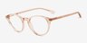 Zoff Clear Orange AcetateEyeglass Frames from EyeBuyDirect, Angle View