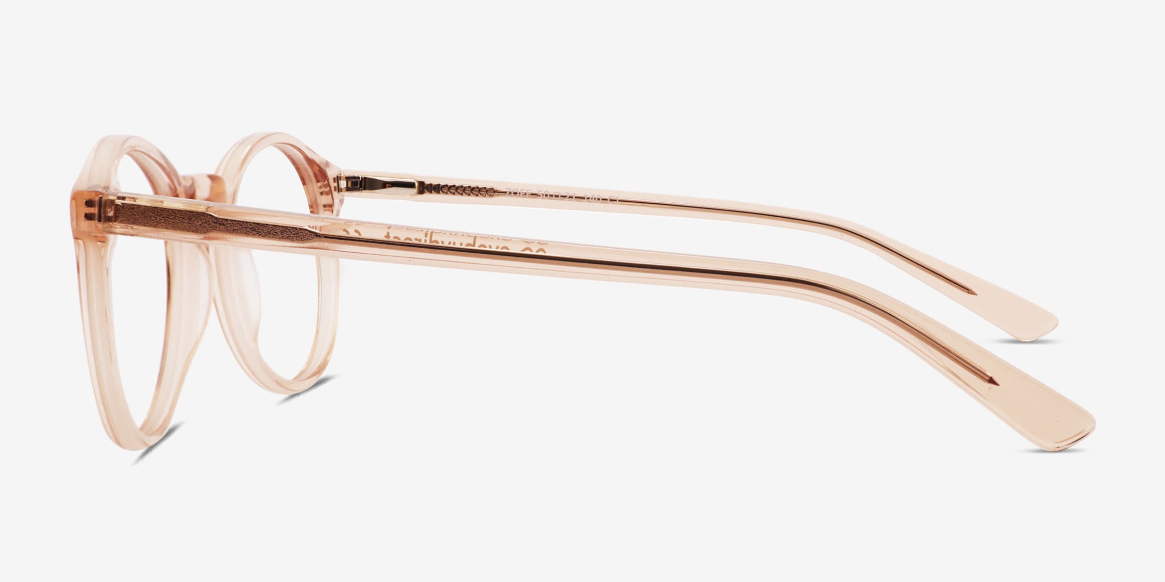 Zoff Round Clear Orange Full Rim Eyeglasses | Eyebuydirect