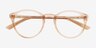 Zoff Clear Orange AcetateEyeglass Frames from EyeBuyDirect, Closed View