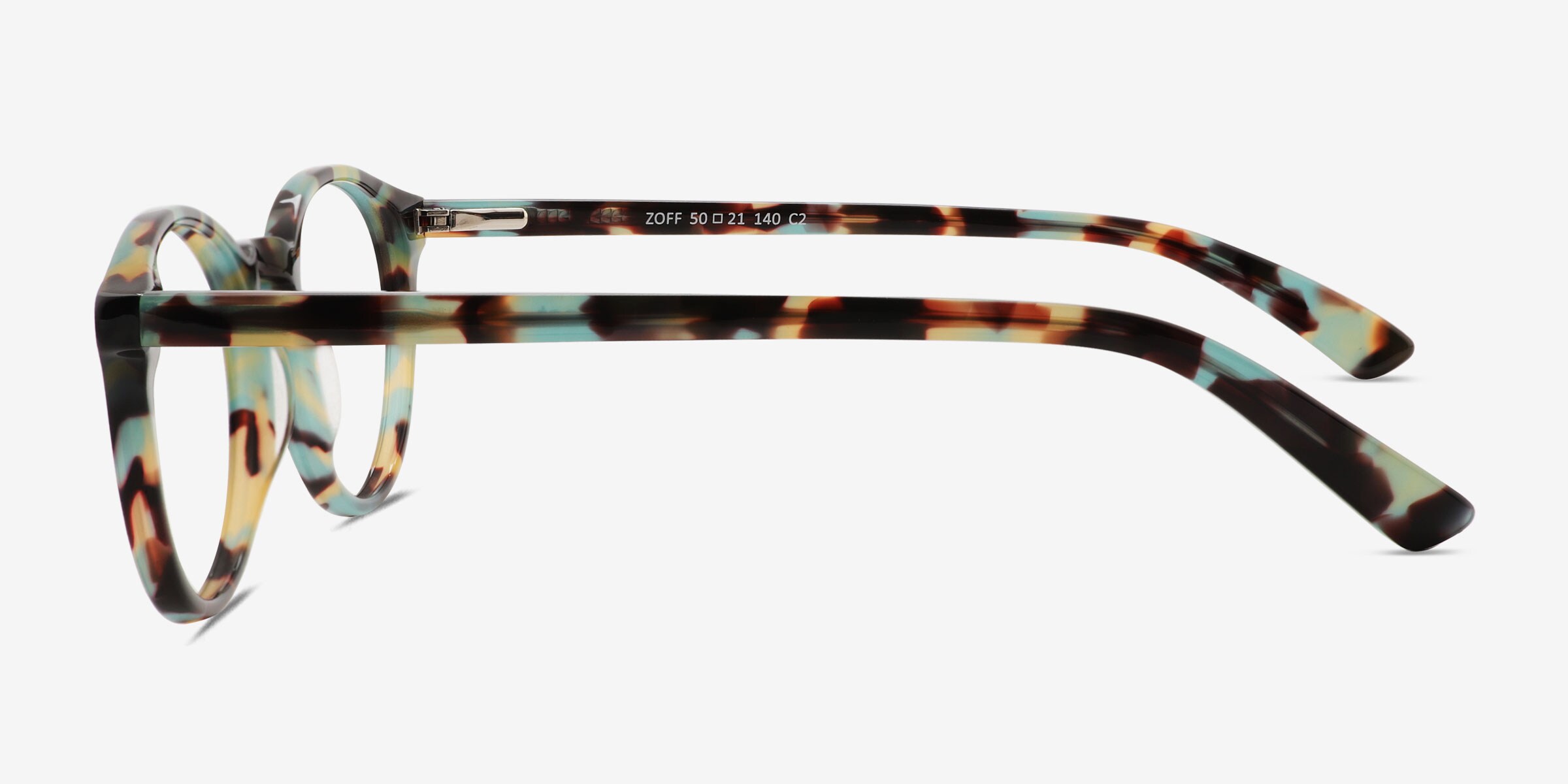 Zoff Round Clear Orange Full Rim Eyeglasses | Eyebuydirect