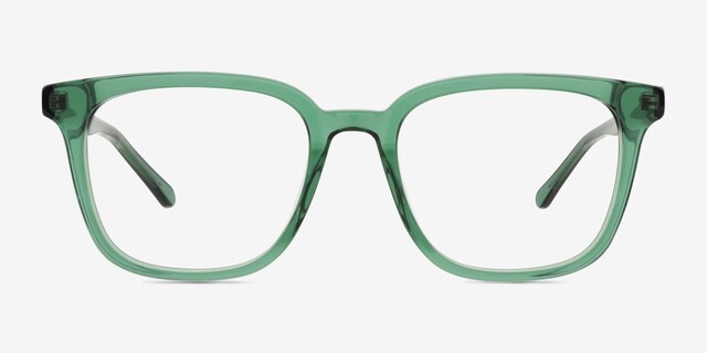 Wagner Green AcetateEyeglass Frames from EyeBuyDirect, Front View