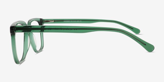 Wagner Green AcetateEyeglass Frames from EyeBuyDirect, Side View