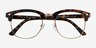Tate Tortoise Gold PlasticEyeglass Frames from EyeBuyDirect, Closed View