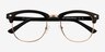 Tate Black Gold PlastiqueMontures de lunettes de vue d'EyeBuyDirect, Vue Rapprochée