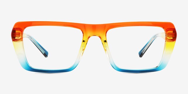 Big Love Rainbow PlasticEyeglass Frames from EyeBuyDirect, Front View