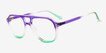 Make Change Purple Green PlasticEyeglass Frames from EyeBuyDirect, Angle View