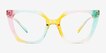 Stand Proud Rainbow Orange PlasticEyeglass Frames from EyeBuyDirect, Front View