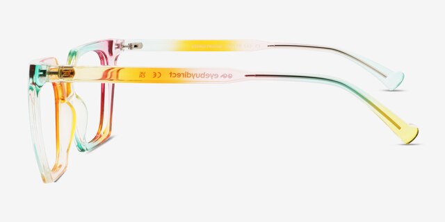 Stand Proud Rainbow Orange PlastiqueMontures de lunettes de vue d'EyeBuyDirect, Vue de Côté