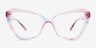Rise Up Purple Blue PlastiqueMontures de lunettes de vue d'EyeBuyDirect, Vue de Face
