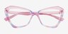 Rise Up Purple Blue PlastiqueMontures de lunettes de vue d'EyeBuyDirect, Vue Rapprochée