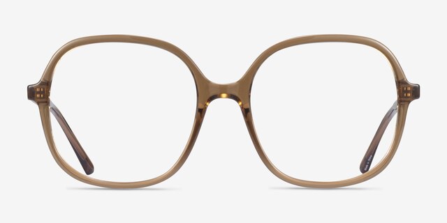 Winefred Brown PlasticEyeglass Frames from EyeBuyDirect, Front View