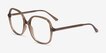 Winefred Brown PlasticEyeglass Frames from EyeBuyDirect, Angle View