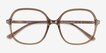 Winefred Brown PlasticEyeglass Frames from EyeBuyDirect, Closed View