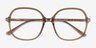Winefred Brown PlasticEyeglass Frames from EyeBuyDirect, Closed View
