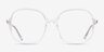 Winefred Transparent PlastiqueMontures de lunettes de vue d'EyeBuyDirect, Vue de Face