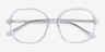 Winefred Transparent PlastiqueMontures de lunettes de vue d'EyeBuyDirect, Vue Rapprochée