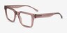 Barclay Brown PlasticEyeglass Frames from EyeBuyDirect, Angle View
