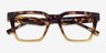 Barclay Tortoise Yellow PlastiqueMontures de lunettes de vue d'EyeBuyDirect, Vue Rapprochée