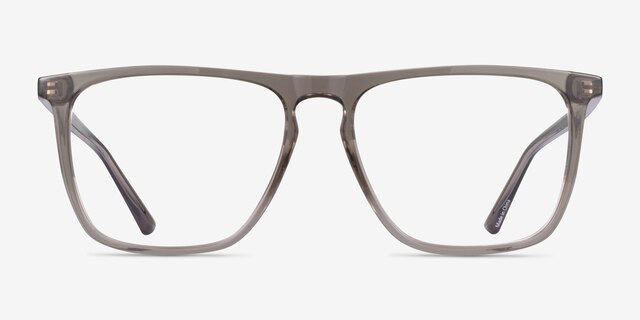 Harden Gray PlasticEyeglass Frames from EyeBuyDirect, Front View