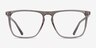 Harden Gray PlasticEyeglass Frames from EyeBuyDirect, Front View