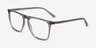 Harden Gray PlasticEyeglass Frames from EyeBuyDirect, Angle View