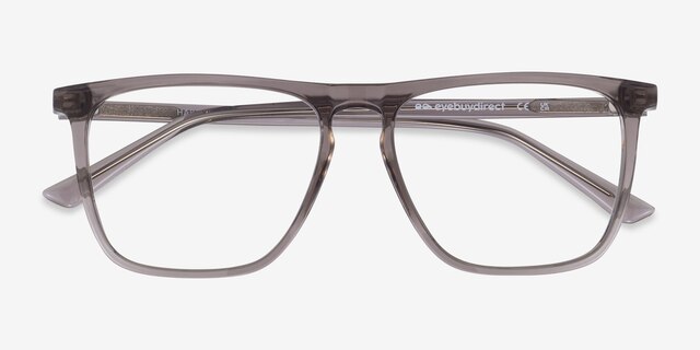 Harden Gray PlasticEyeglass Frames from EyeBuyDirect, Closed View