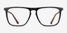 Harden Noir PlastiqueMontures de lunettes de vue d'EyeBuyDirect, Vue de Face
