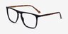 Harden Noir PlastiqueMontures de lunettes de vue d'EyeBuyDirect, Vue d'Angle