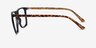 Harden Noir PlastiqueMontures de lunettes de vue d'EyeBuyDirect, Vue de Côté