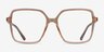 Vardy Brown PlasticEyeglass Frames from EyeBuyDirect, Front View