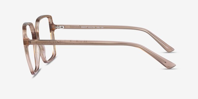 Vardy Brown PlasticEyeglass Frames from EyeBuyDirect, Side View