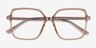 Vardy Brown PlasticEyeglass Frames from EyeBuyDirect, Closed View