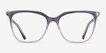 Farina Purple Clear PlasticEyeglass Frames from EyeBuyDirect, Front View