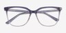 Farina Purple Clear PlasticEyeglass Frames from EyeBuyDirect, Closed View