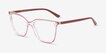 Farina Red Clear PlasticEyeglass Frames from EyeBuyDirect, Angle View