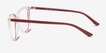 Farina Red Clear PlasticEyeglass Frames from EyeBuyDirect, Side View