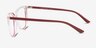 Farina Red Clear PlasticEyeglass Frames from EyeBuyDirect, Side View