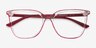 Farina Red Clear PlasticEyeglass Frames from EyeBuyDirect, Closed View