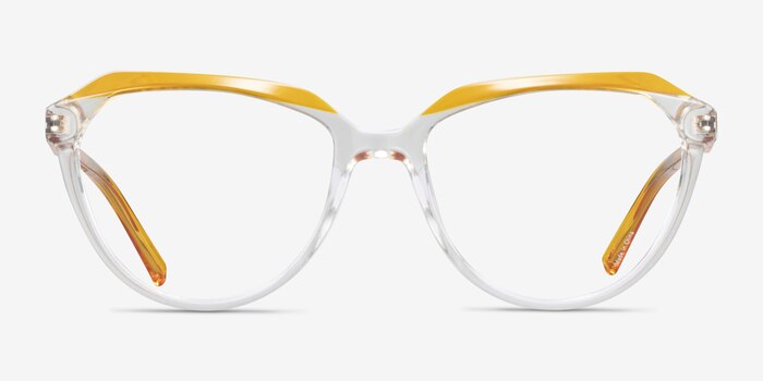 Graeme Clear Yellow Plastique Montures de lunettes de vue d'EyeBuyDirect