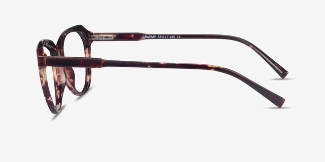 Graeme Fleuries PlastiqueMontures de lunettes de vue d'EyeBuyDirect, Vue de Côté