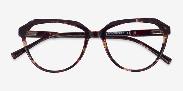 Graeme Fleuries PlastiqueMontures de lunettes de vue d'EyeBuyDirect, Vue Rapprochée