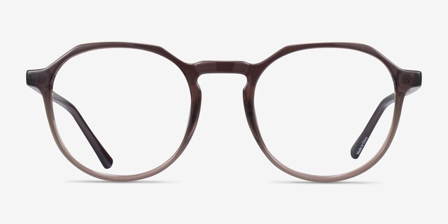Schaye Brown PlasticEyeglass Frames from EyeBuyDirect, Front View
