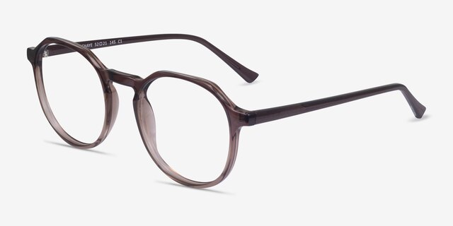 Schaye Brown PlasticEyeglass Frames from EyeBuyDirect, Angle View