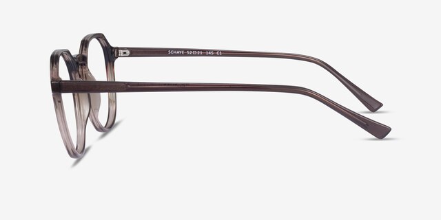 Schaye Brown PlasticEyeglass Frames from EyeBuyDirect, Side View