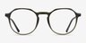 Schaye Green PlasticEyeglass Frames from EyeBuyDirect, Front View