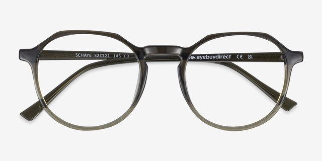 Schaye Green PlasticEyeglass Frames from EyeBuyDirect, Closed View