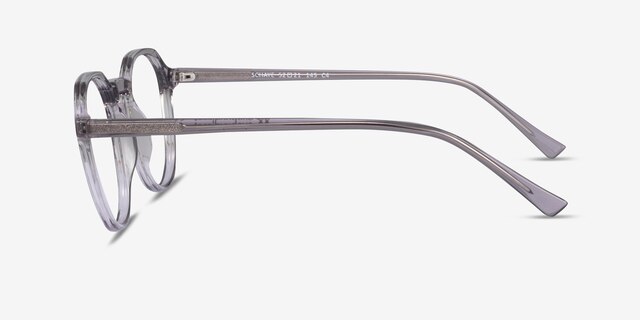 Schaye Gris PlastiqueMontures de lunettes de vue d'EyeBuyDirect, Vue de Côté