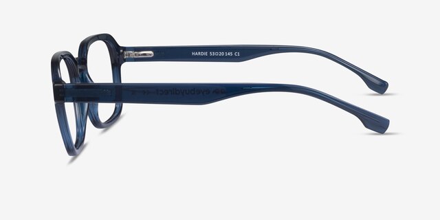 Hardie Bleu marine PlastiqueMontures de lunettes de vue d'EyeBuyDirect, Vue de Côté